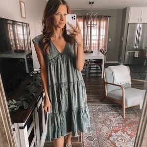 Grey Midi Dress